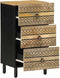 vidaXL - Dressoir - 40x33,5x75 - cm - massief - ruw - mangohout