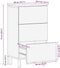 vidaXL - Dressoir - 40x33,5x75 - cm - massief - ruw - mangohout