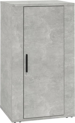 vidaXL - Dressoir - 40x33x70 - cm - bewerkt - hout - betongrijs
