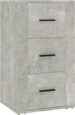 vidaXL - Dressoir - 40x33x70 - cm - bewerkt - hout - betongrijs