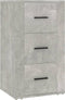 vidaXL - Dressoir - 40x33x70 - cm - bewerkt - hout - betongrijs