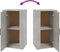 vidaXL - Dressoir - 40x33x70 - cm - bewerkt - hout - betongrijs