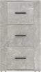 vidaXL - Dressoir - 40x33x70 - cm - bewerkt - hout - betongrijs