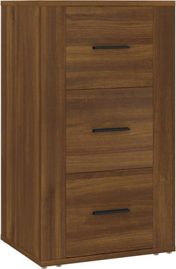 vidaXL - Dressoir - 40x33x70 - cm - bewerkt - hout - bruin - eikenkleur