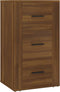 vidaXL - Dressoir - 40x33x70 - cm - bewerkt - hout - bruin - eikenkleur