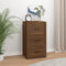 vidaXL - Dressoir - 40x33x70 - cm - bewerkt - hout - bruin - eikenkleur