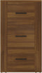 vidaXL - Dressoir - 40x33x70 - cm - bewerkt - hout - bruin - eikenkleur