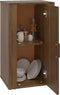 vidaXL - Dressoir - 40x33x70 - cm - bewerkt - hout - bruin - eikenkleur