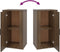 vidaXL - Dressoir - 40x33x70 - cm - bewerkt - hout - bruin - eikenkleur