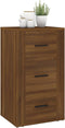 vidaXL - Dressoir - 40x33x70 - cm - bewerkt - hout - bruin - eikenkleur