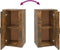 vidaXL - Dressoir - 40x33x70 - cm - bewerkt - hout - gerookt - eikenkleurig