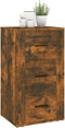 vidaXL - Dressoir - 40x33x70 - cm - bewerkt - hout - gerookt - eikenkleurig