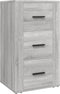 vidaXL - Dressoir - 40x33x70 - cm - bewerkt - hout - grijs - sonoma - eikenkleurig