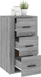 vidaXL - Dressoir - 40x33x70 - cm - bewerkt - hout - grijs - sonoma - eikenkleurig