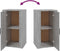 vidaXL - Dressoir - 40x33x70 - cm - bewerkt - hout - grijs - sonoma - eikenkleurig