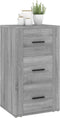 vidaXL - Dressoir - 40x33x70 - cm - bewerkt - hout - grijs - sonoma - eikenkleurig