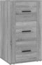 vidaXL - Dressoir - 40x33x70 - cm - bewerkt - hout - grijs - sonoma - eikenkleurig