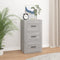 vidaXL - Dressoir - 40x33x70 - cm - bewerkt - hout - grijs - sonoma - eikenkleurig