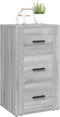 vidaXL - Dressoir - 40x33x70 - cm - bewerkt - hout - grijs - sonoma - eikenkleurig