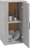 vidaXL - Dressoir - 40x33x70 - cm - bewerkt - hout - grijs - sonoma - eikenkleurig