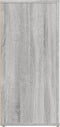 vidaXL - Dressoir - 40x33x70 - cm - bewerkt - hout - grijs - sonoma - eikenkleurig