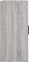 vidaXL - Dressoir - 40x33x70 - cm - bewerkt - hout - grijs - sonoma - eikenkleurig