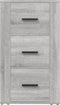 vidaXL - Dressoir - 40x33x70 - cm - bewerkt - hout - grijs - sonoma - eikenkleurig