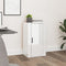 vidaXL - Dressoir - 40x33x70 - cm - bewerkt - hout - hoogglans - wit