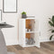 vidaXL - Dressoir - 40x33x70 - cm - bewerkt - hout - hoogglans - wit