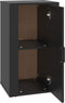 vidaXL - Dressoir - 40x33x70 - cm - bewerkt - hout - zwart