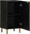 vidaXL - Dressoir - 40x33x75 - cm - bewerkt - hout - zwart