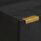 vidaXL - Dressoir - 40x33x75 - cm - bewerkt - hout - zwart