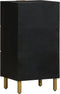 vidaXL - Dressoir - 40x33x75 - cm - bewerkt - hout - zwart