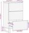 vidaXL - Dressoir - 40x34x75 - cm - massief - acaciahout