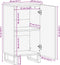 vidaXL - Dressoir - 40x34x75 - cm - massief - acaciahout