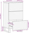 vidaXL - Dressoir - 40x34x75 - cm - massief - mangohout