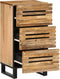vidaXL - Dressoir - 40x34x75 - cm - massief - ruw - mangohout