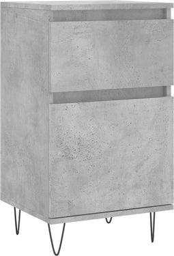 vidaXL - Dressoir - 40x35x70 - cm - bewerkt - hout - betongrijs