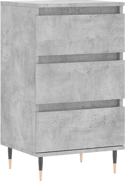vidaXL - Dressoir - 40x35x70 - cm - bewerkt - hout - betongrijs