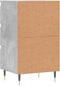 vidaXL - Dressoir - 40x35x70 - cm - bewerkt - hout - betongrijs