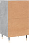 vidaXL - Dressoir - 40x35x70 - cm - bewerkt - hout - betongrijs