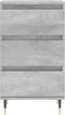 vidaXL - Dressoir - 40x35x70 - cm - bewerkt - hout - betongrijs