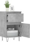 vidaXL - Dressoir - 40x35x70 - cm - bewerkt - hout - betongrijs