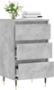 vidaXL - Dressoir - 40x35x70 - cm - bewerkt - hout - betongrijs