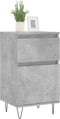 vidaXL - Dressoir - 40x35x70 - cm - bewerkt - hout - betongrijs