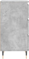vidaXL - Dressoir - 40x35x70 - cm - bewerkt - hout - betongrijs