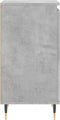 vidaXL - Dressoir - 40x35x70 - cm - bewerkt - hout - betongrijs