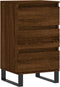 vidaXL - Dressoir - 40x35x70 - cm - bewerkt - hout - bruin - eikenkleur