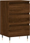 vidaXL - Dressoir - 40x35x70 - cm - bewerkt - hout - bruin - eikenkleur