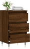 vidaXL - Dressoir - 40x35x70 - cm - bewerkt - hout - bruin - eikenkleur